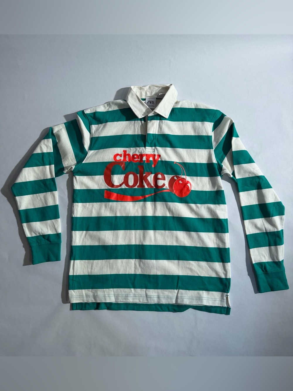 Zara x Cherry Coke Rugby Polo Small